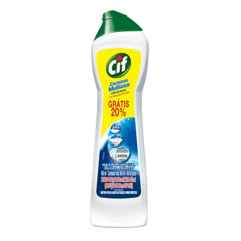 Limpador Multiuso Cremoso Saponáceo Cif Original 450ml