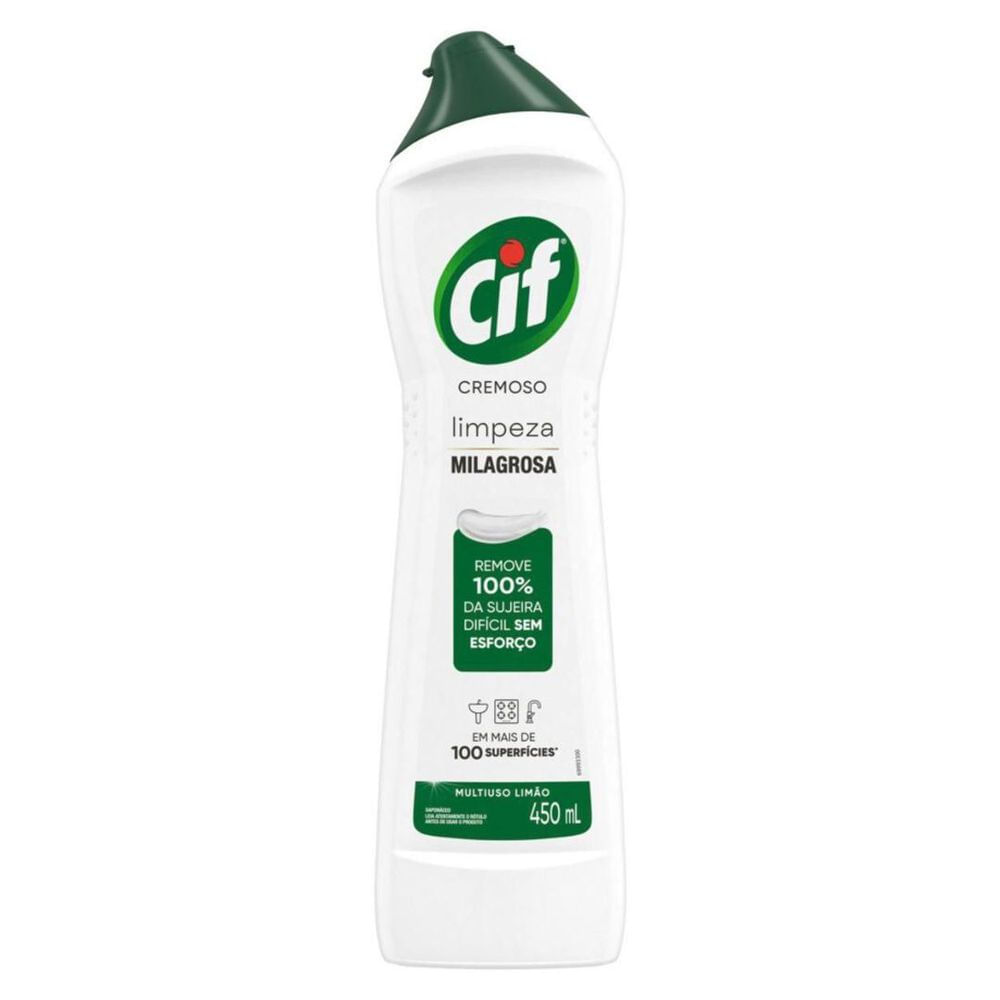 Limpador Multiuso Concentrado Cif Cremoso Líquido 450ml