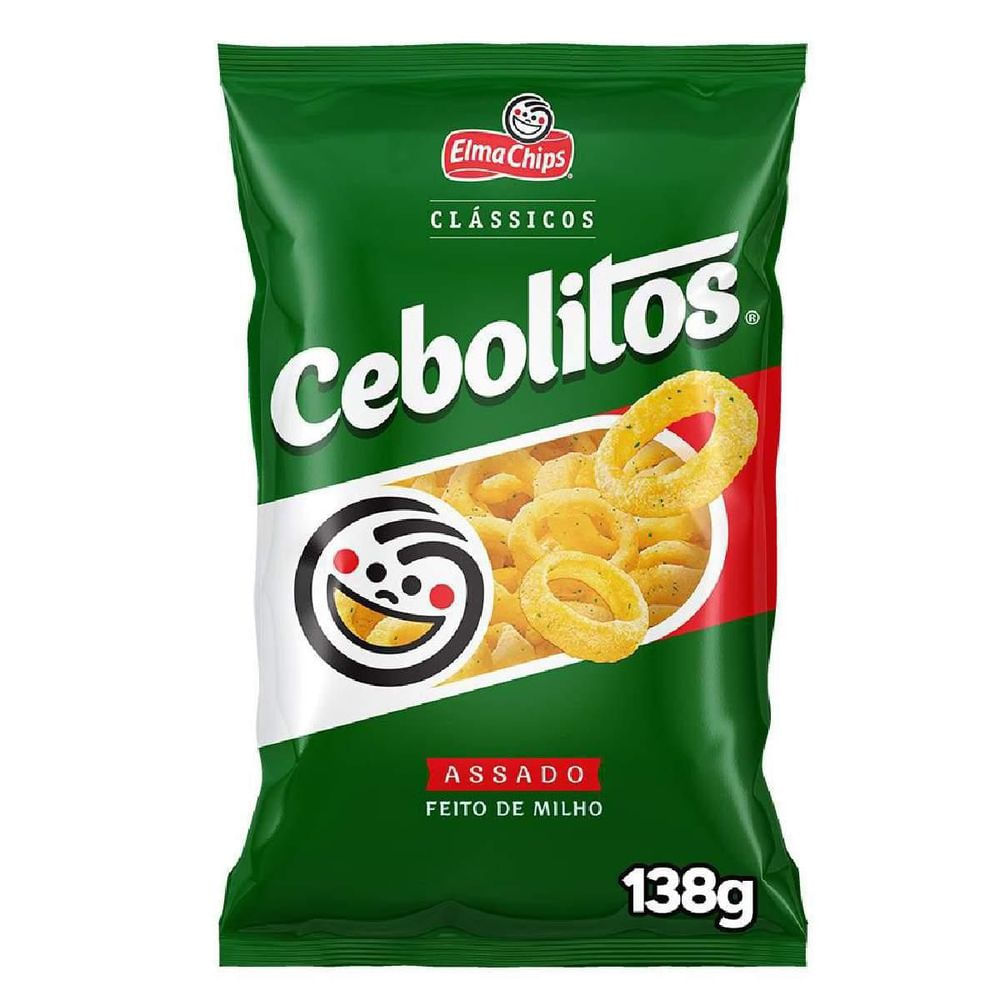 Salgadinho de Milho Cebola Cebolitos Elma Chips 138g Crocante
