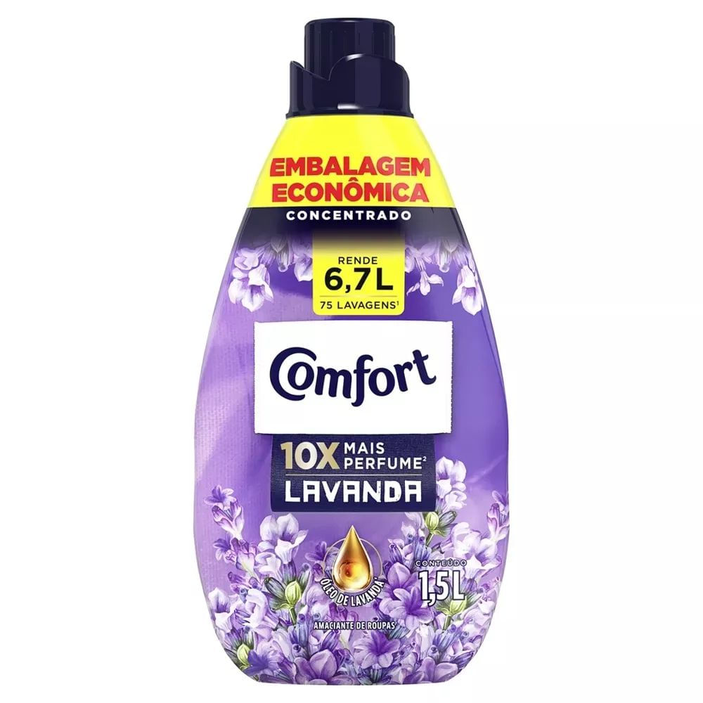 Amaciante Concentrado Comfort Líquido Lavanda 1,5L