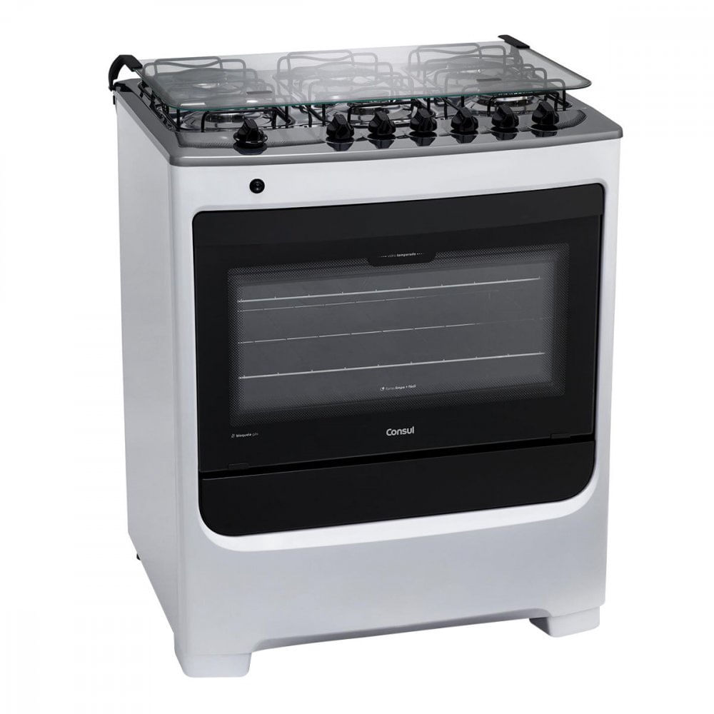Fogão 6 Bocas Consul Acendimento Automático Autolimpante CFS6NABUNA