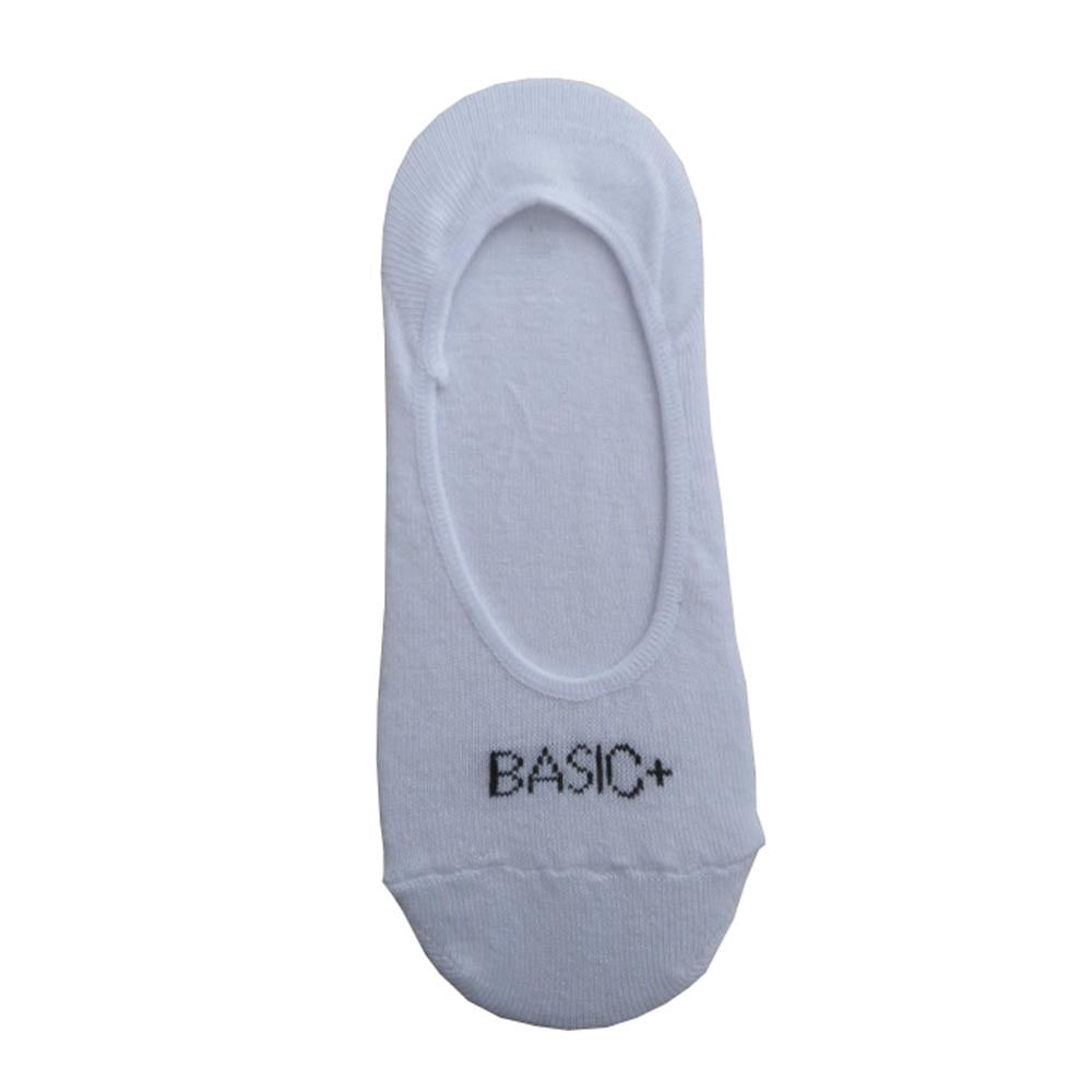 Kit 2 Meias Invisíveis Basic+ Algodão Branca