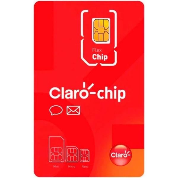 Chip Claro Triplo Corte 5G Pré-Pago Cobertura Nacional