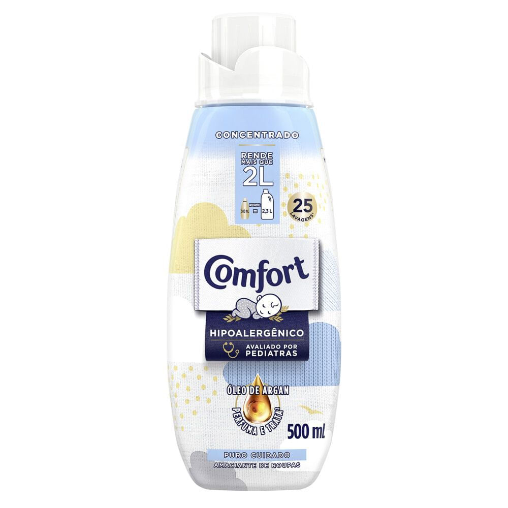 Amaciante Concentrado Comfort Puro Cuidado Líquido 500ml