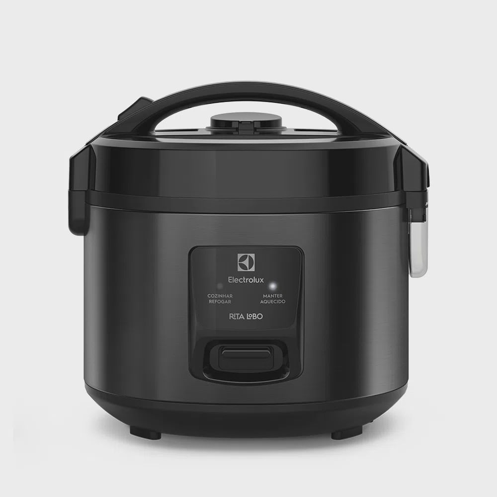 Panela de Arroz Elétrica Electrolux 2L Cor Inox Efficient 2 em 1 com Visor Glass por Rita Lobo (ERC10)