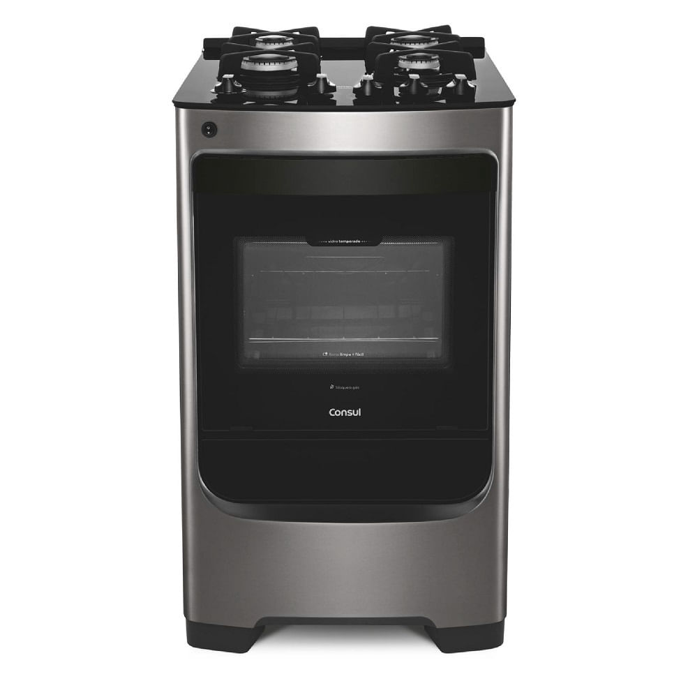 Fogão Consul 4 Bocas Acendimento Automático Inox CFO4VAR - Bivolt