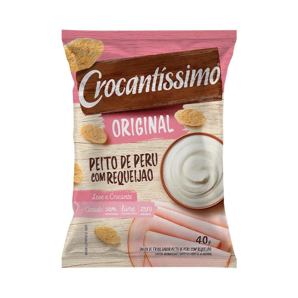 Torrada Peito de Peru e Requeijão Crocantíssimo 40g Assado