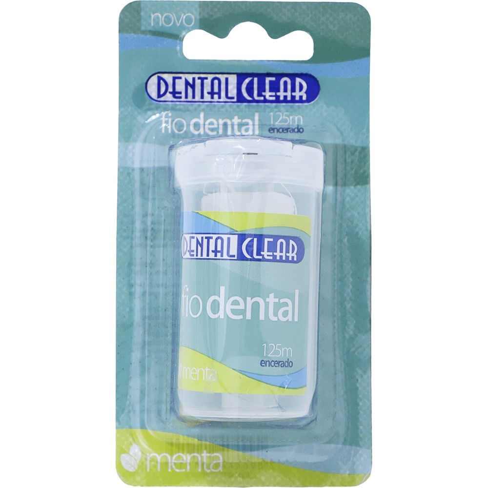 Fio Dental Higiene Bucal Dental Clear Basic + Clear Blister 125m Mentol