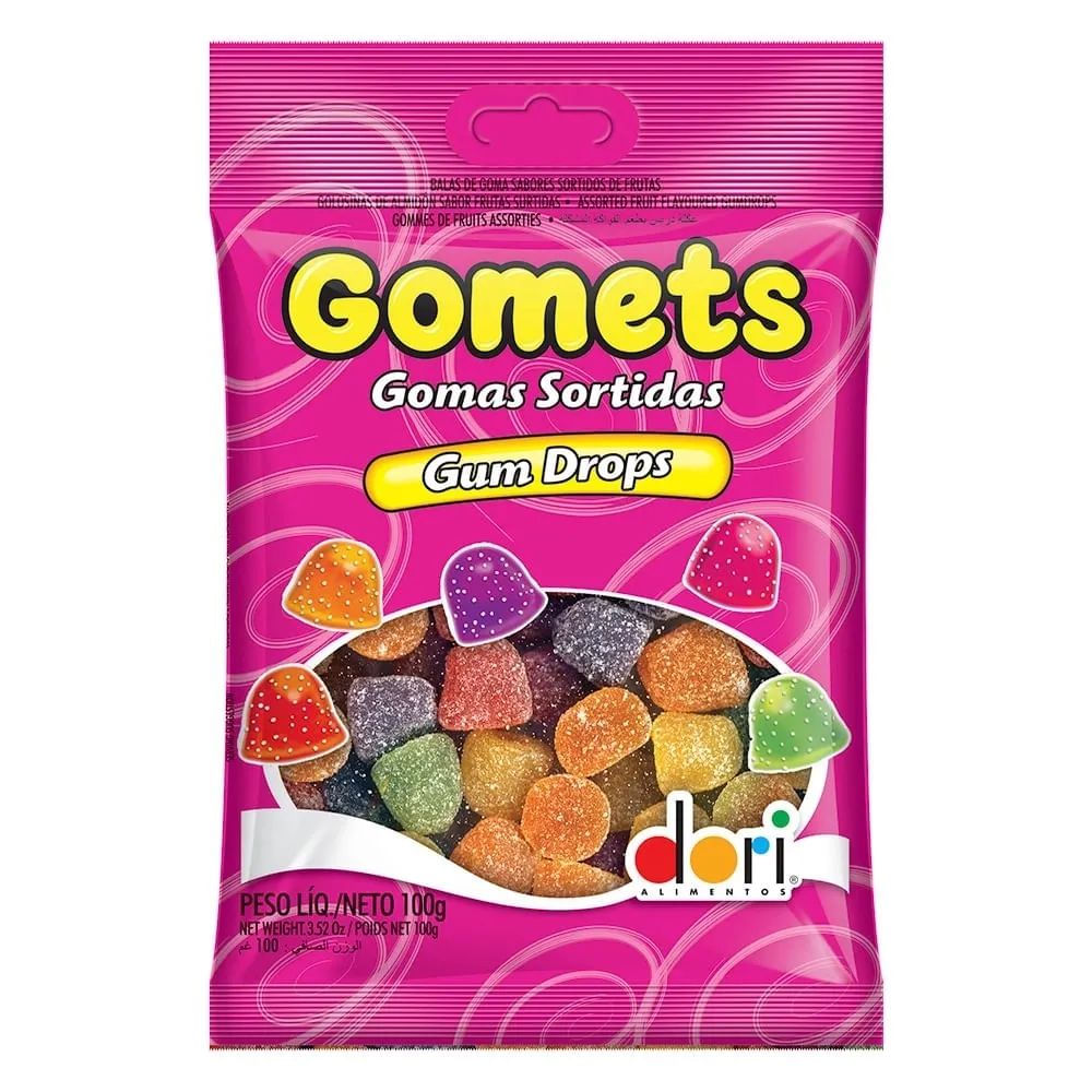 Bala de Goma Sortida Gomets Dori 100g Sem Glúten
