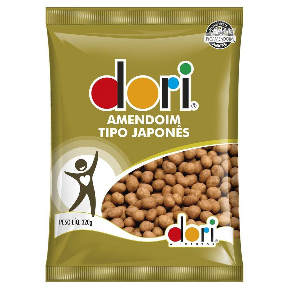 Amendoim Japonês Salgado Dori 320g Crocante