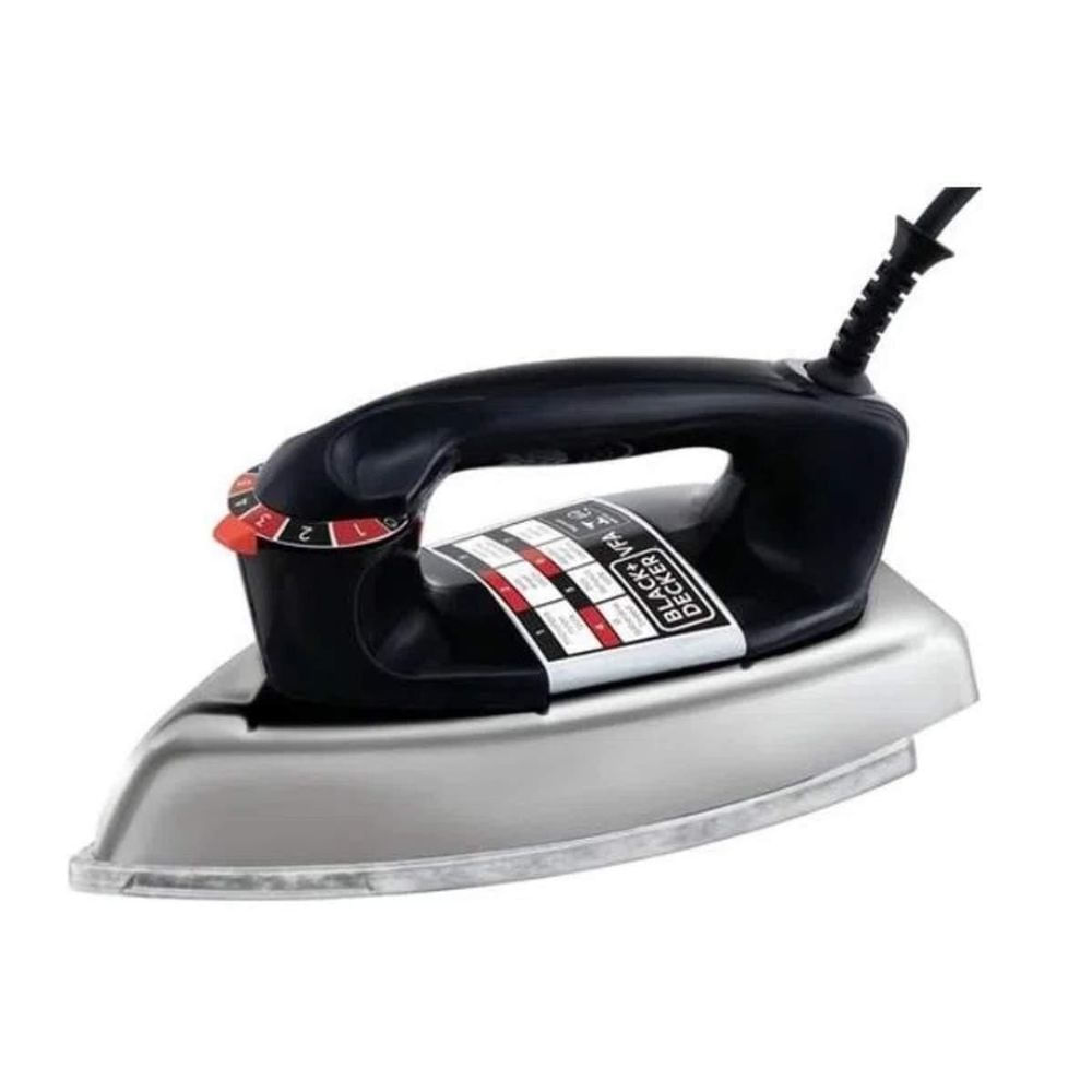 Ferro de Passar a Seco Black+Decker VFA1110TM2 1100W Preto 127V Alumínio Polido