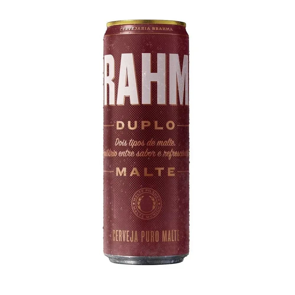 Cerveja Pilsen Duplo Malte Brahma 350ml Lata Puro Malte