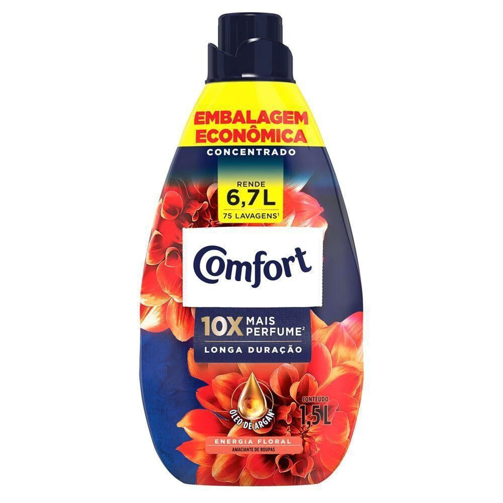 Amaciante Concentrado Comfort Energia Floral Líquido 1,5L