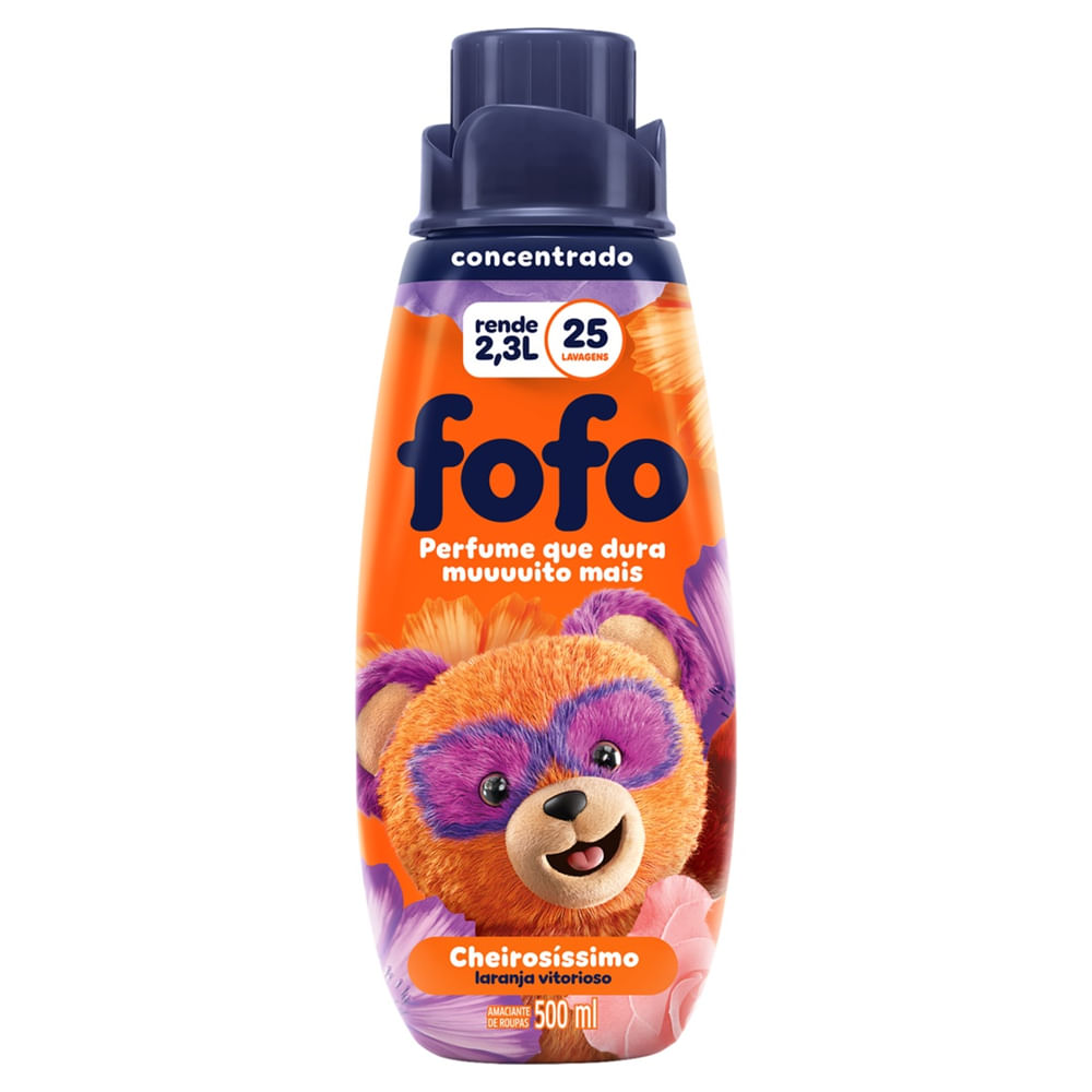 Amaciante Concentrado Fofo Cheirosíssimo Líquido Laranja Vitorioso 500ml