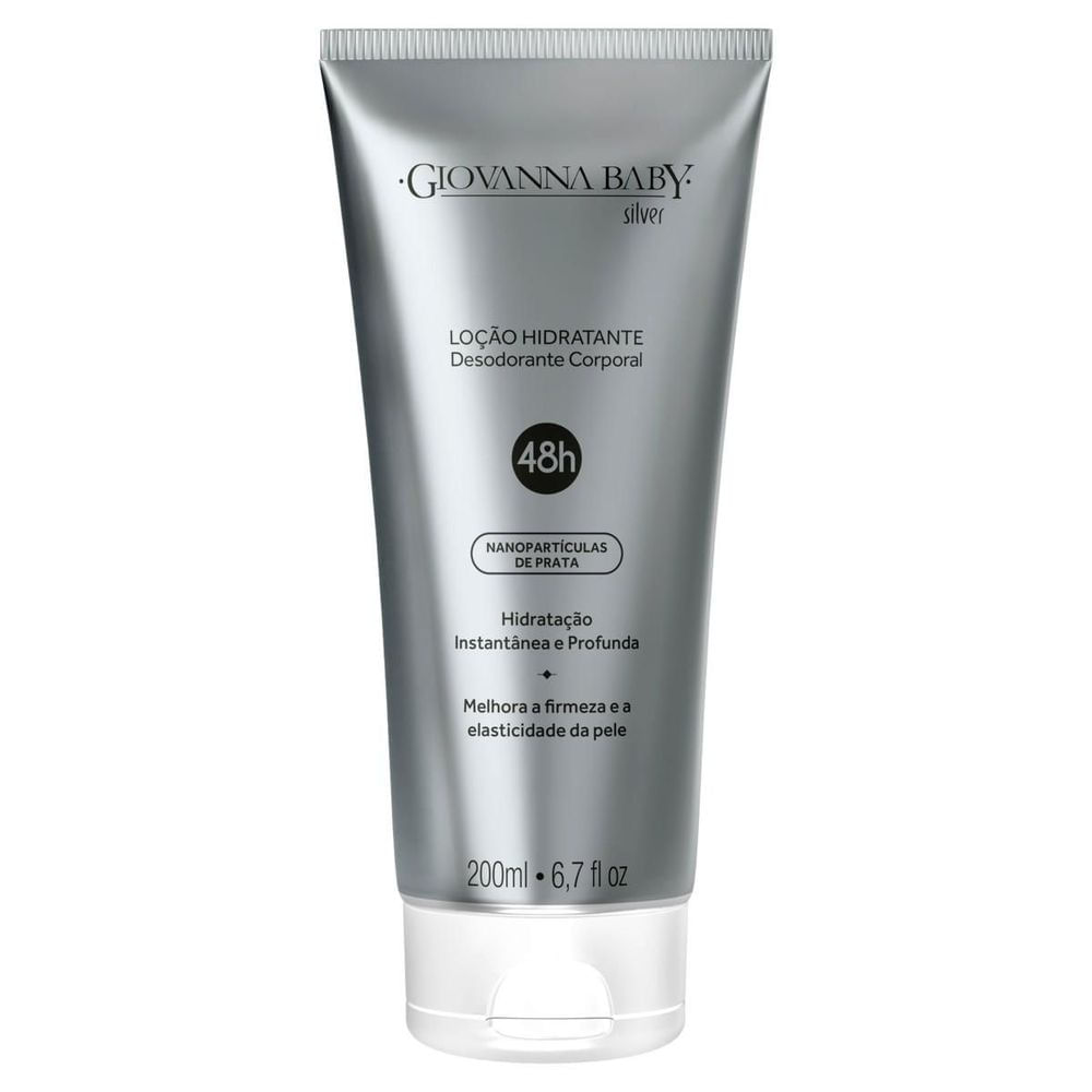 Loção Hidratante Iluminadora Giovanna Baby Silver 200ml