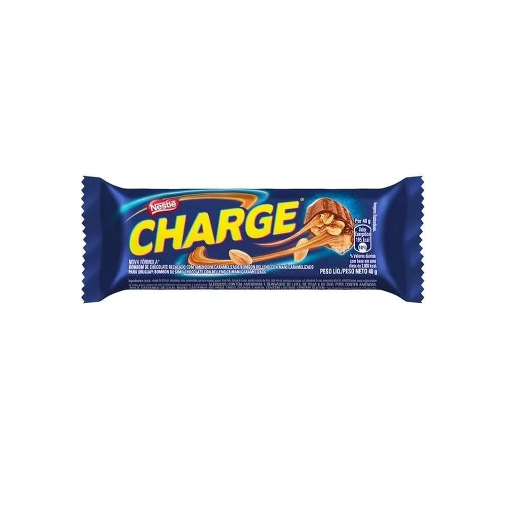 Nestlé Chocolate Charge 40g Amendoim e Caramelo