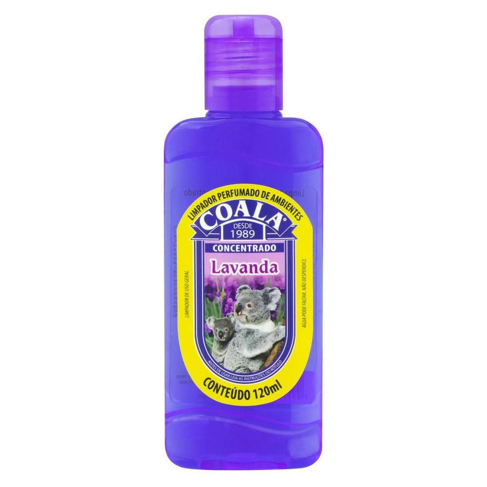 Limpador Multiuso Perfumado Coala Concentrado Líquido Lavanda 120ml