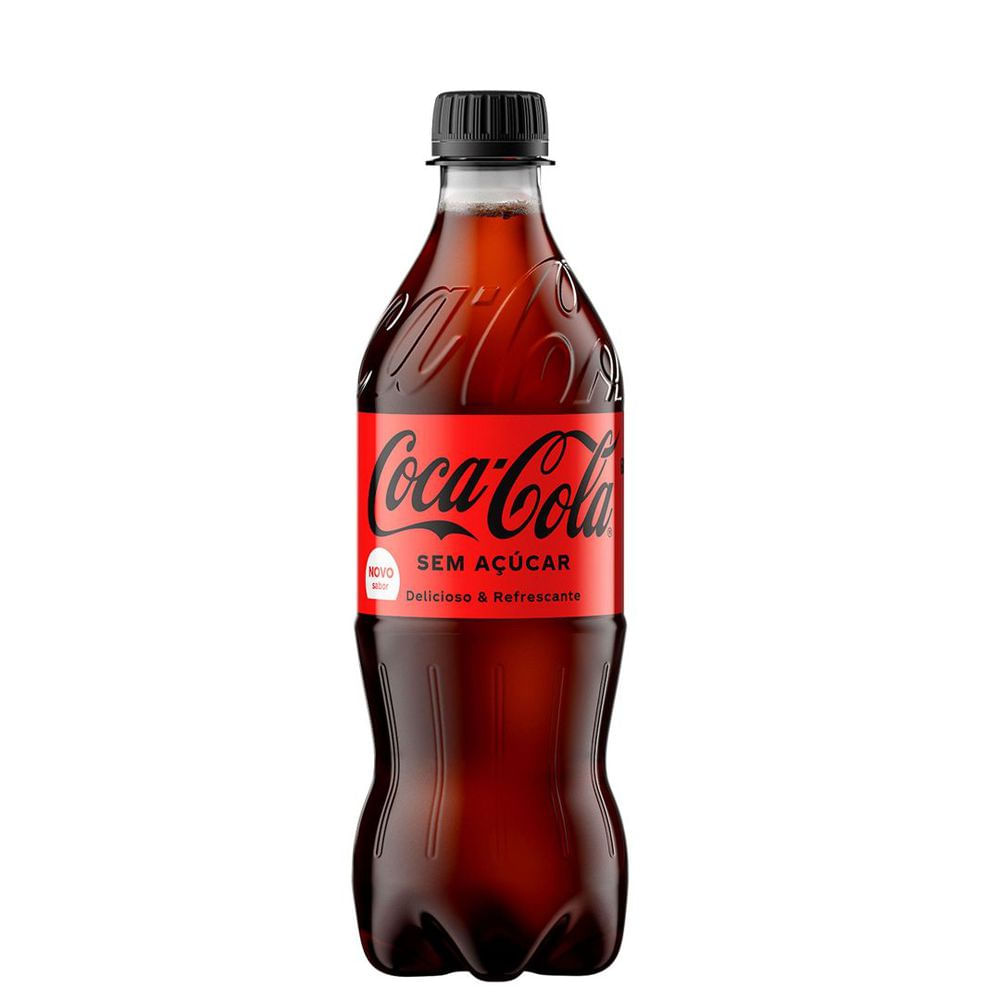 Refrigerante Zero Açúcar Coca-Cola 600ml Pet Vegano
