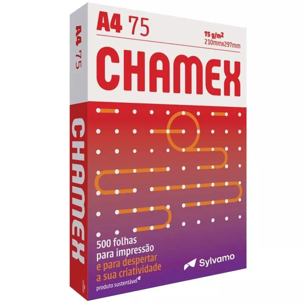 Papel Sulfite Office A4 500 Folhas Chamex 75 g/m²
