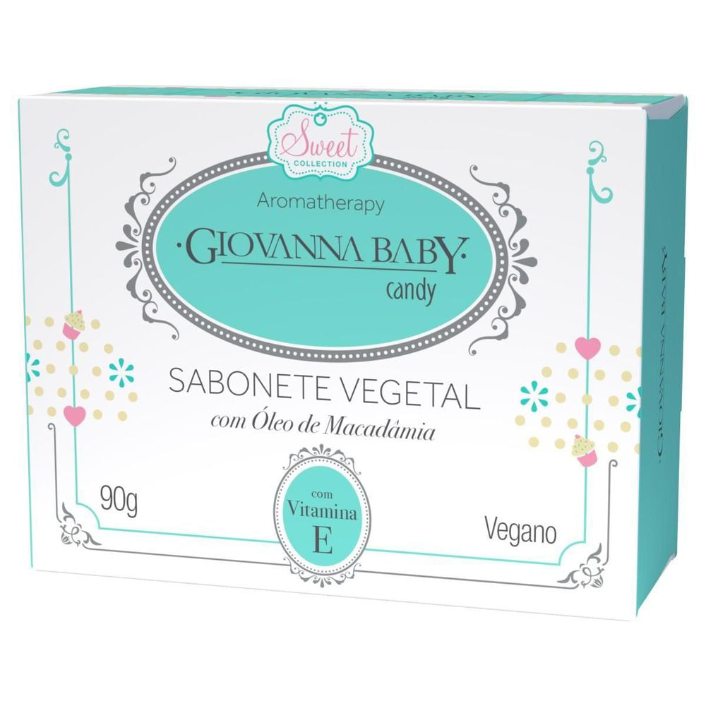 Sabonete em Barra Vegano Giovanna Baby Moments Candy 90g