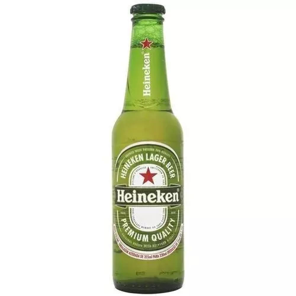 Cerveja Lager Heineken 330ml Garrafa Puro Malte