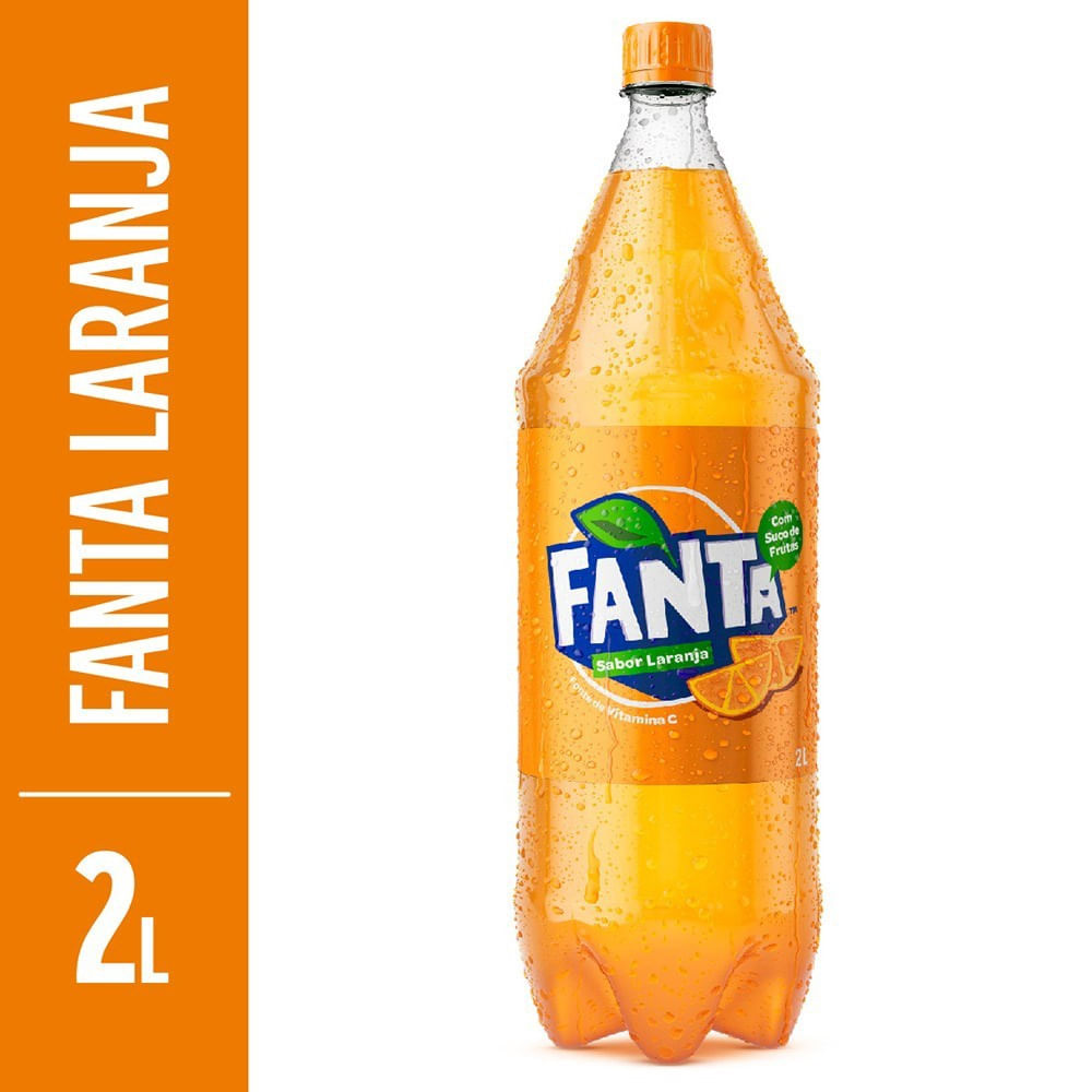 Refrigerante Laranja Fanta 2L Garrafa PET Sem Glúten