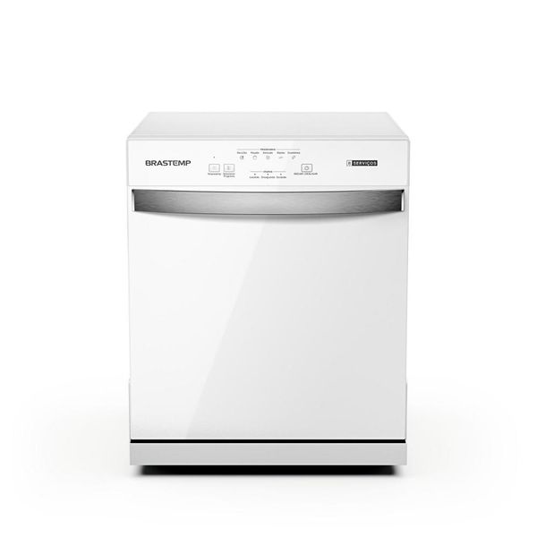 Lava-Louças Brastemp 8 Serviços com Ciclo Pesado Cor Branca BLF08BBANA - 127V