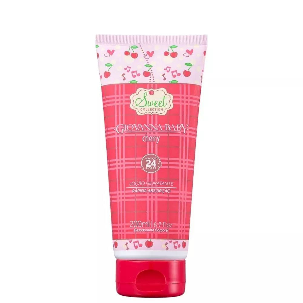 Loção Hidratante Giovanna Baby Sweet Cherry 200ml