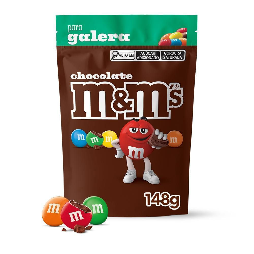 M&M's Confeitos Chocolate ao Leite 148g Pacote