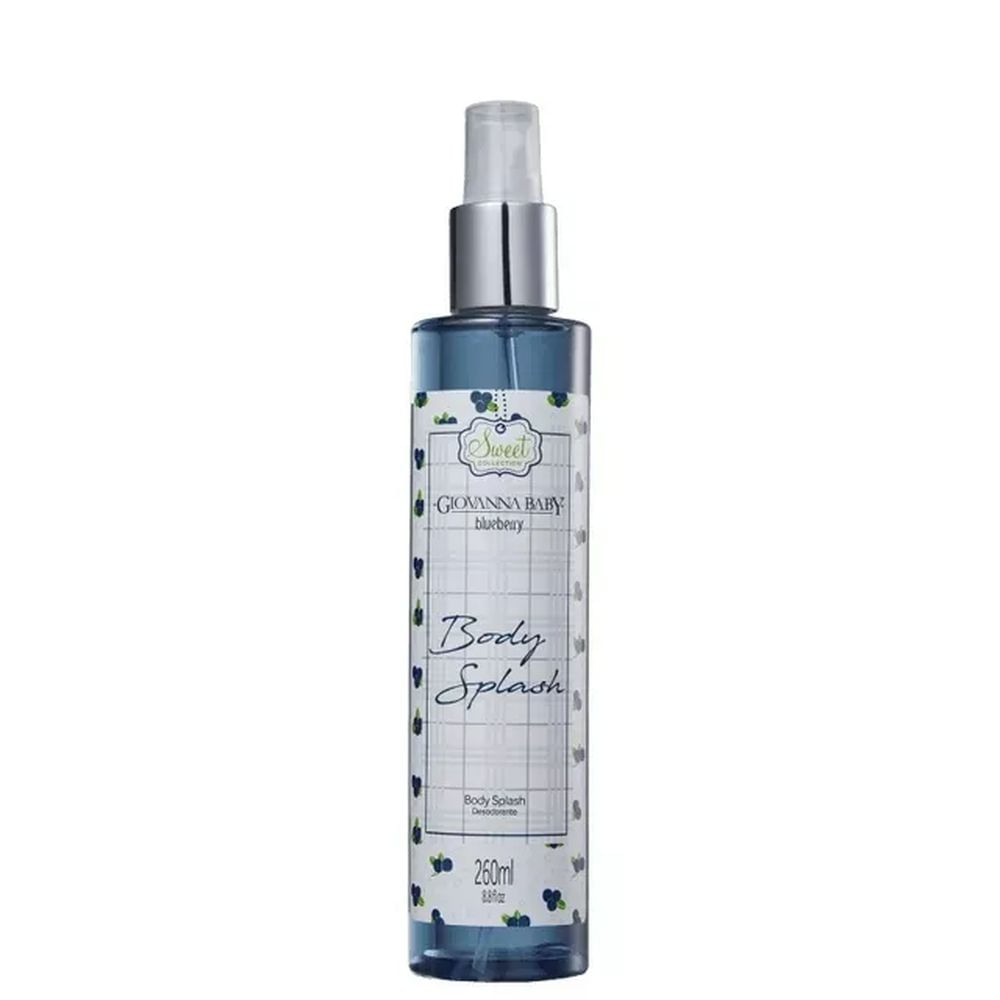 Body Splash Perfumação Prolongada 260ml Giovanna Baby Sweet Collection Blueberry