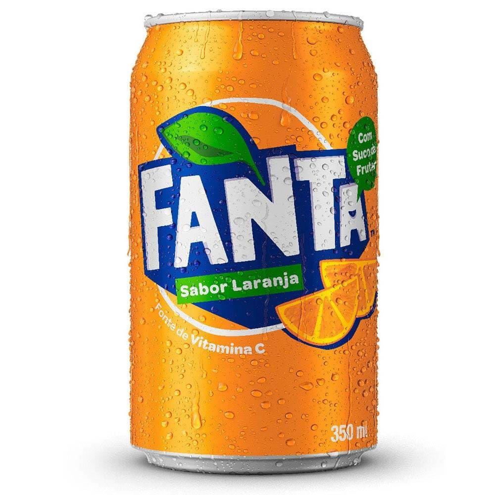 Refrigerante Laranja Fanta 350ml Lata Refrescante