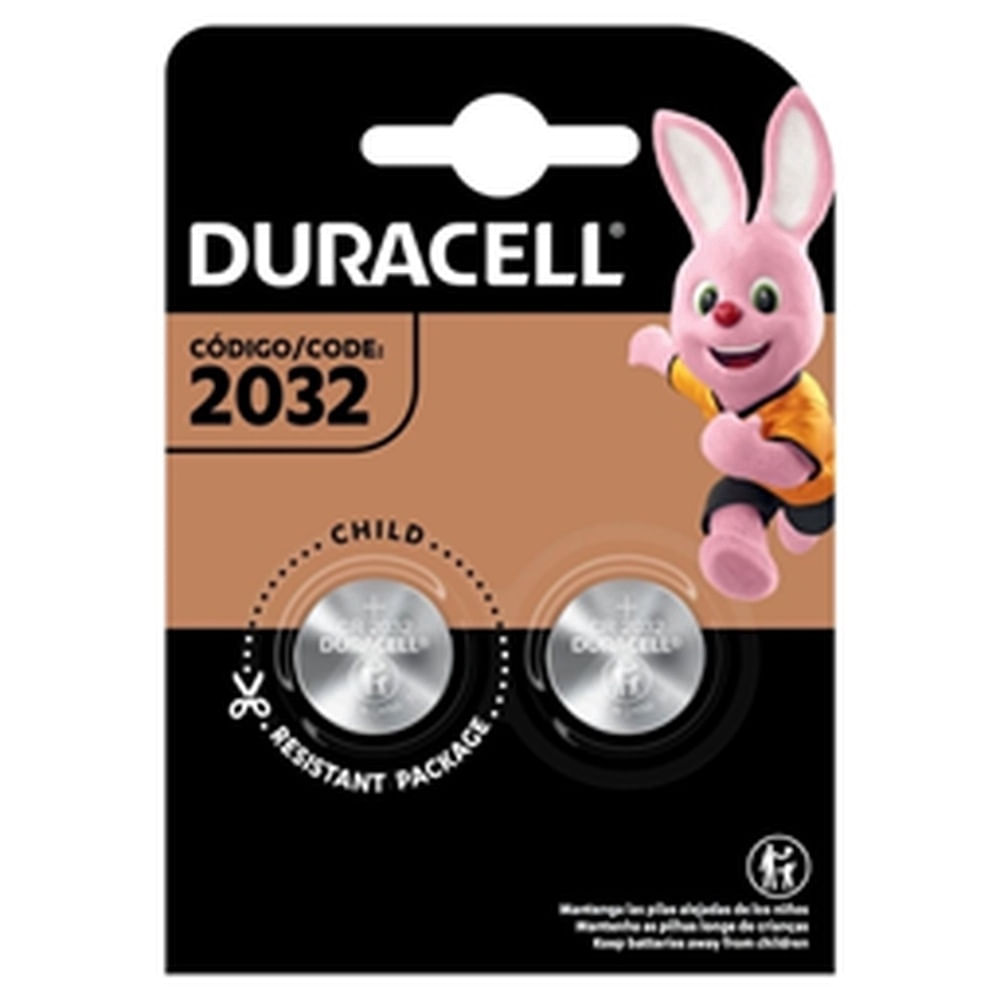 Bateria Moeda Lítio Duracell CR2032 3V Cartela com 2 Unidades