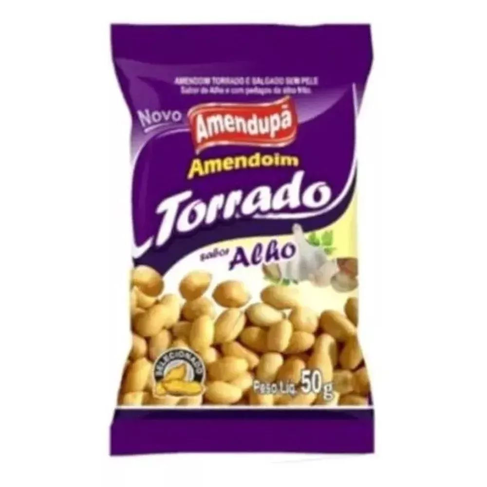 Amendoim Alho Amendupã 50g Vegano Crocante
