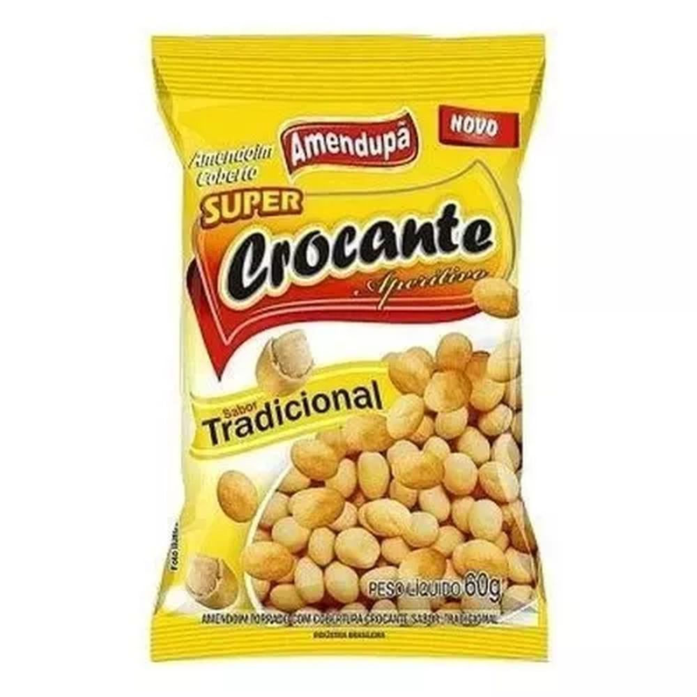 Amendoim Tradicional Amendupã 60g Vegano Crocante