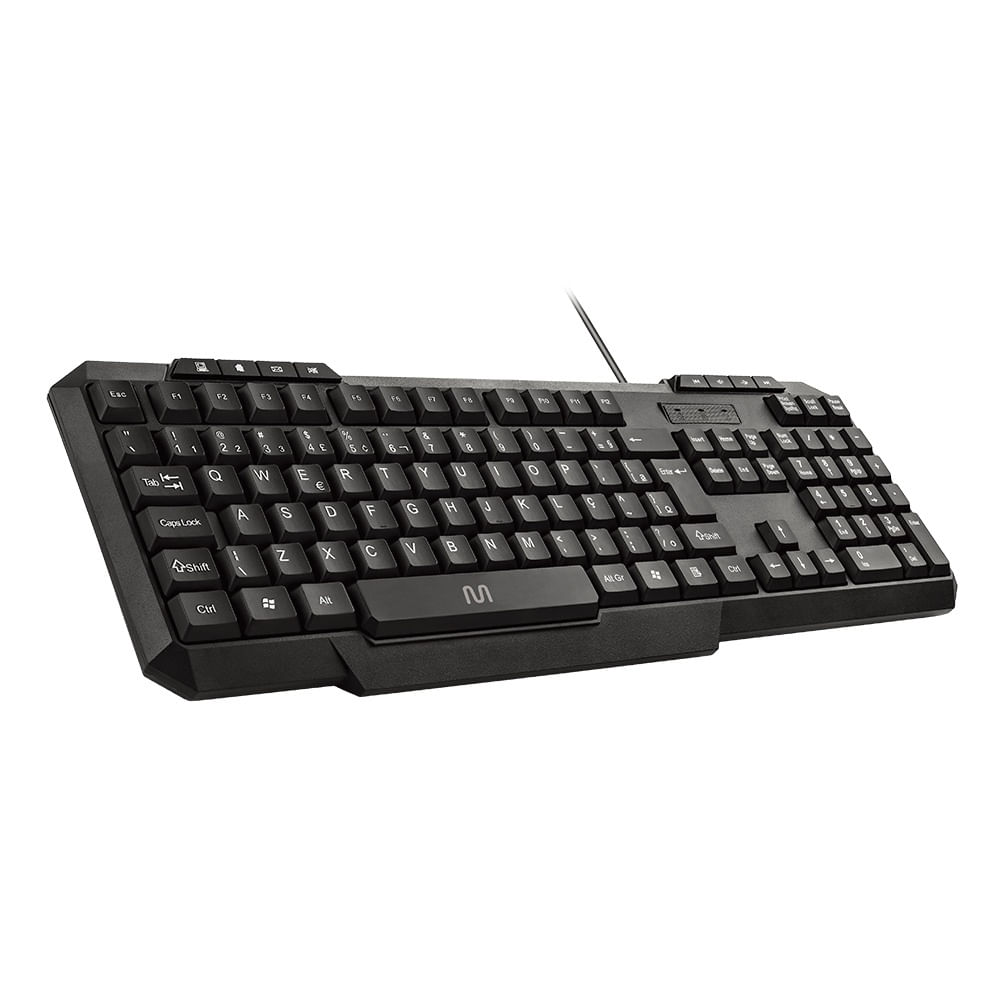 Teclado Multilaser TC206 USB Multimídia Resistente à Água Preto