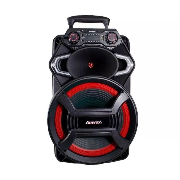 Caixa de Som Bluetooth Amvox ACA800 Gladiador 850W RMS TWS Power X Woofer 15" Bateria 4h LED Caixa de Som Bluetooth Amvox ACA800 Gladiador 850W RMS
