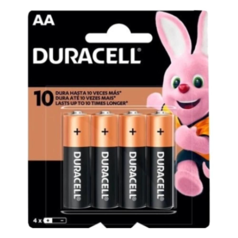 Pilha Alcalina Duracell AA 4 Unidades