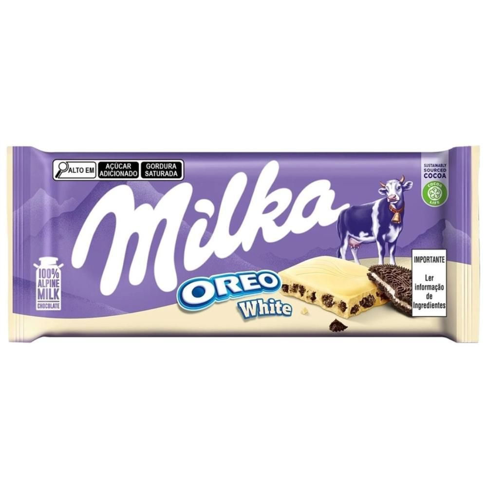 Chocolate ao Leite Oreo Milka 100g Recheado Crocante