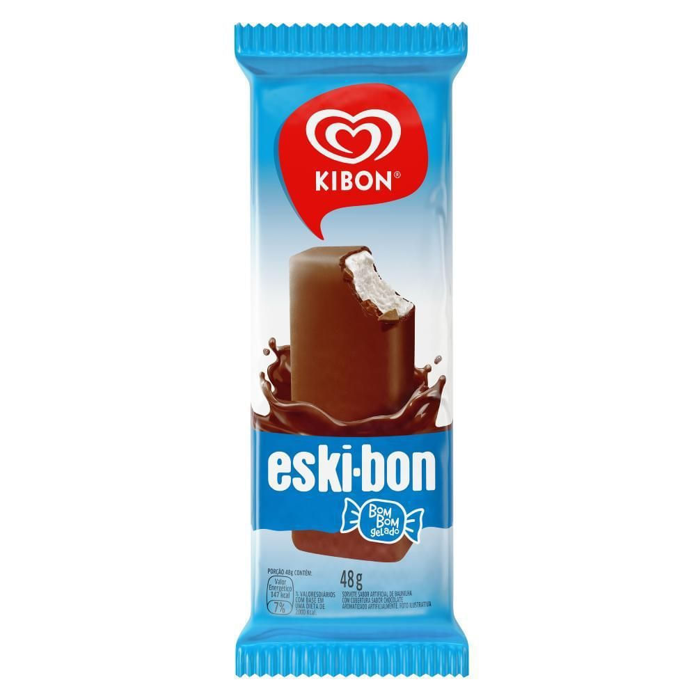 Picolé Baunilha Eskibon Kibon 48g Cobertura Crocante