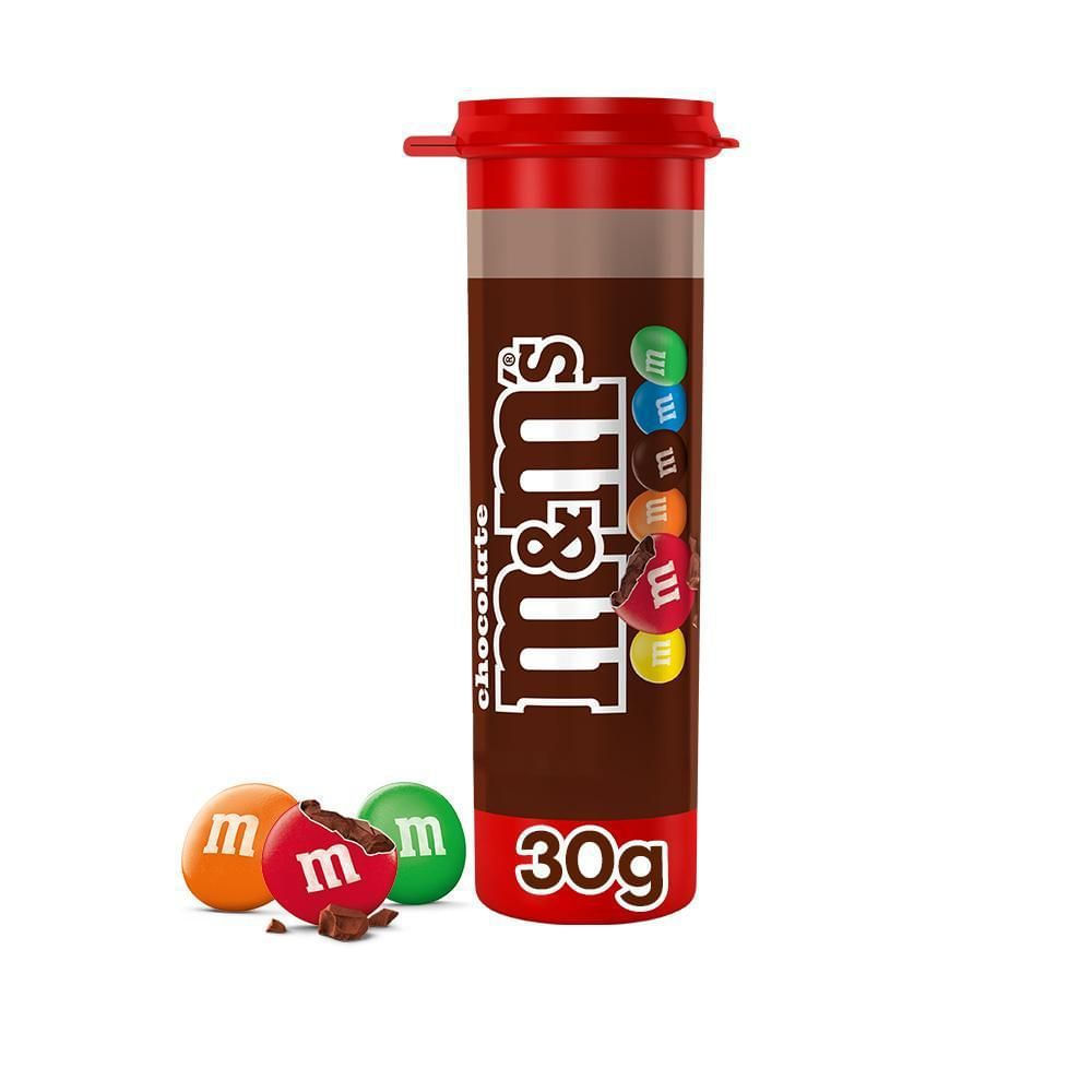 M&M's Confeitos Chocolate ao Leite Tubo 30g