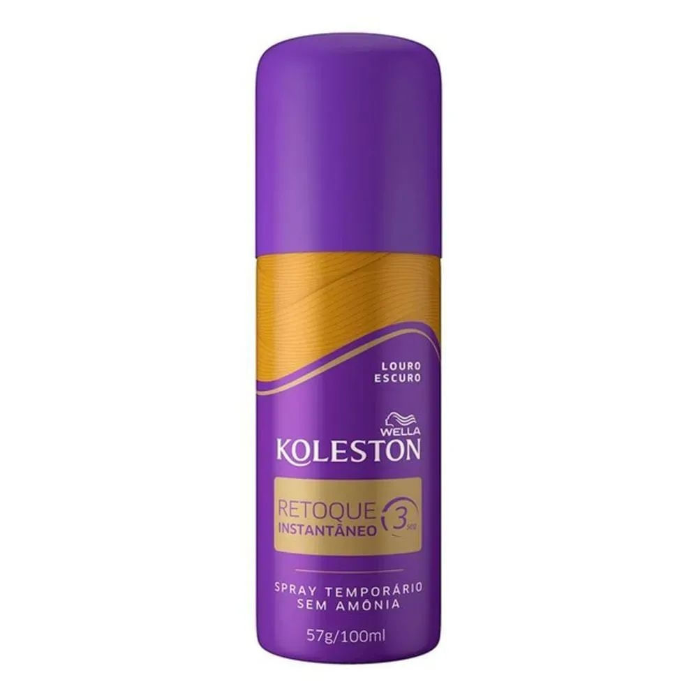 Retoque Instantâneo Cobertura de Raiz Louro Escuro 100ml Koleston Aplicador Spray RTQ