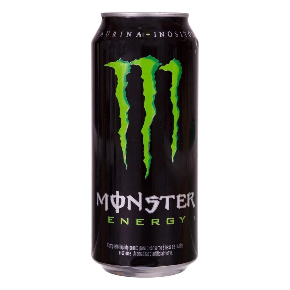 Energético Original Monster 473ml Lata com Taurina e Cafeína