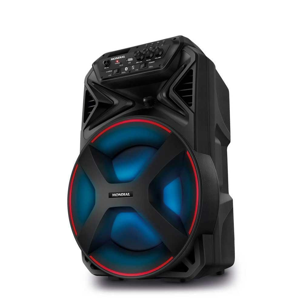 Caixa de Som Bluetooth Portátil Mondial CM-250 250W Recarregável TWS Preto