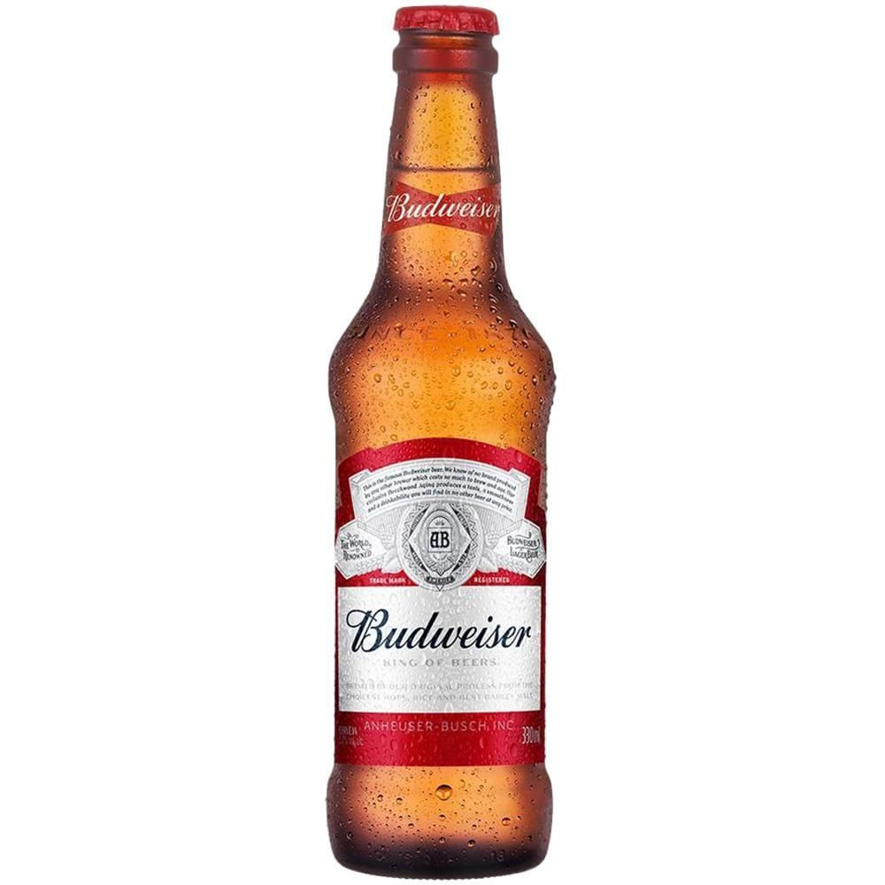 Cerveja American Lager Budweiser 330ml Long Neck Refrescante