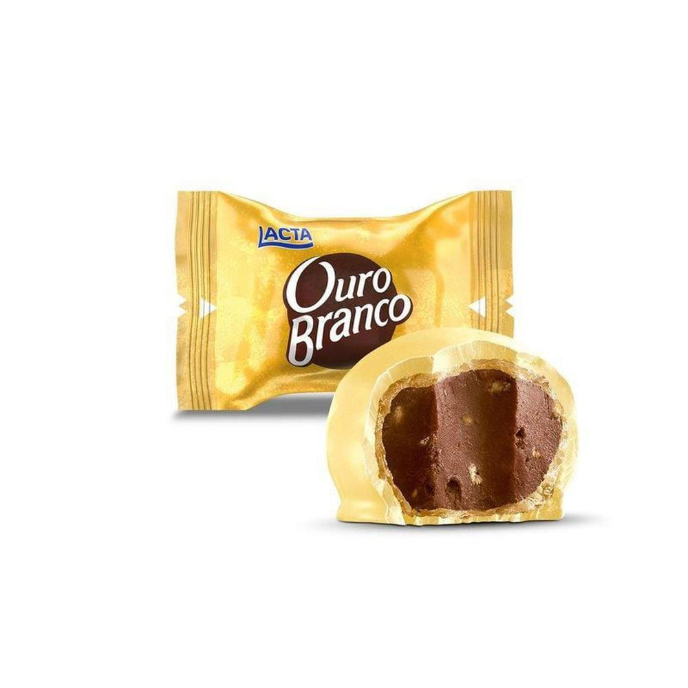 Bombom Ouro Branco Recheio Cremoso Lacta 20g Embrulhado