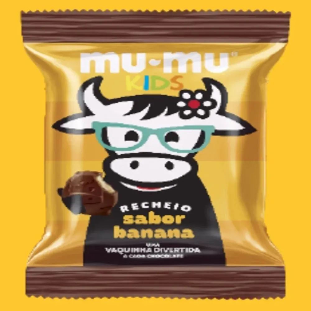 Neugebauer Barra de Chocolate Recheado Banana Mu-Mu Kids 15,6g