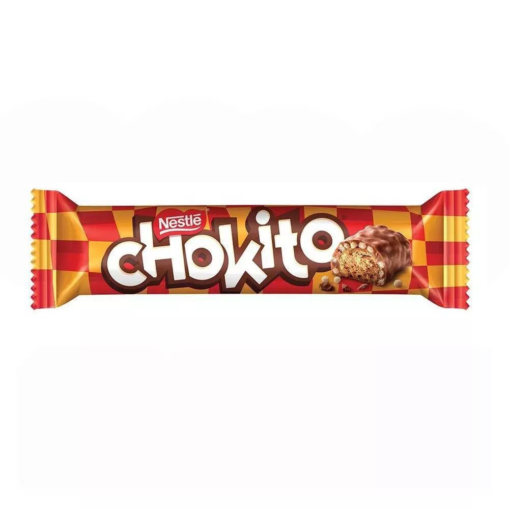 Nestlé Chokito Barra 32g — Chocolate ao Leite Recheado com Leite Condensado Caramelizado
