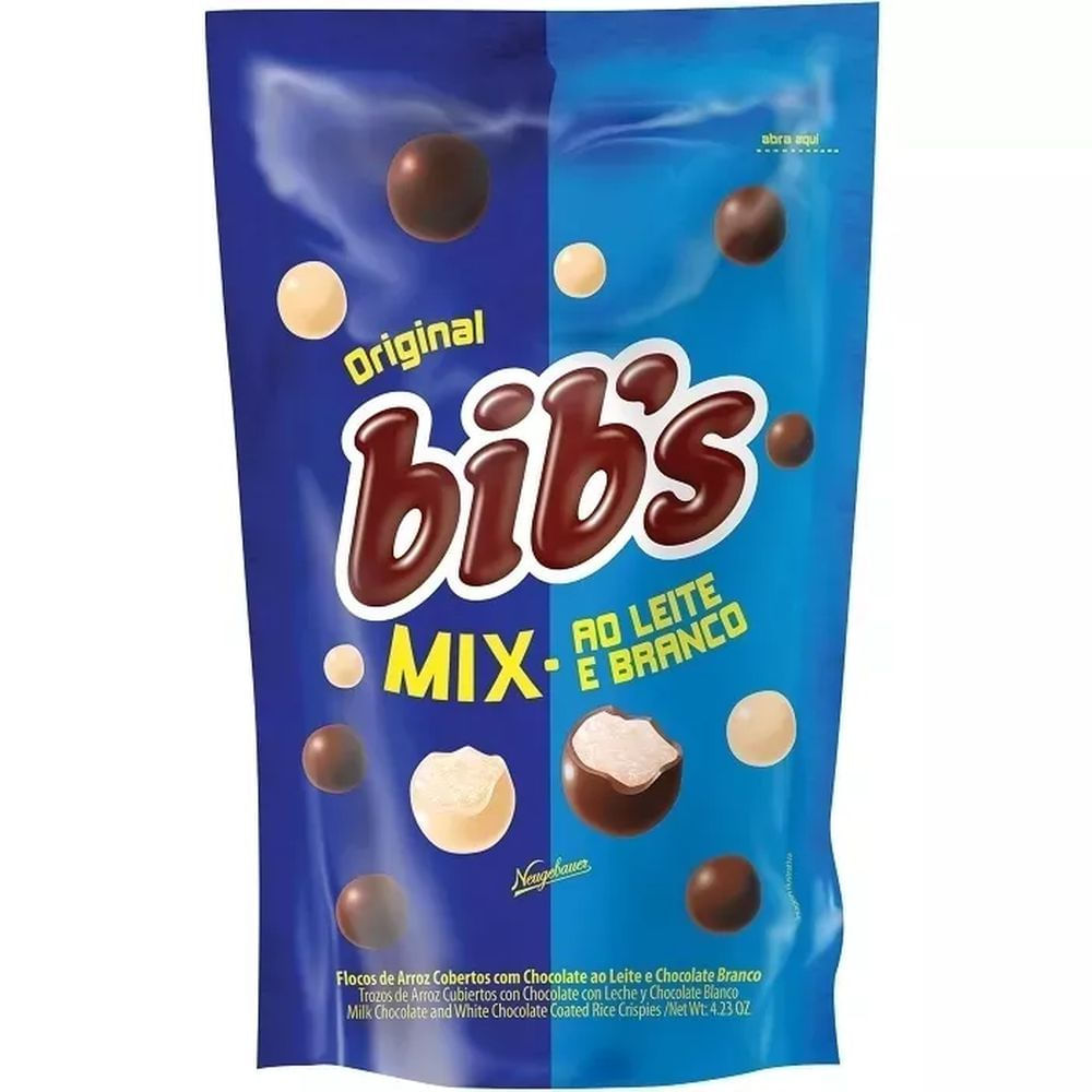 Neugebauer Chocolate Bib's Mix ao Leite e Branco 120g