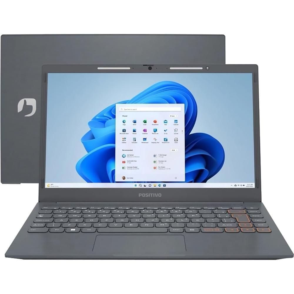 Notebook Positivo Vision C 14 Intel Celeron 4GB RAM 128GB eMMC 14" HD Windows 11