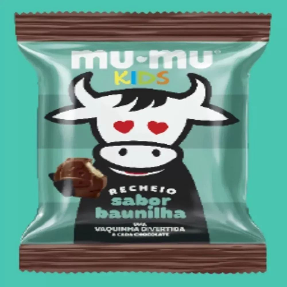 Neugebauer Barra de Chocolate Recheado Mu-Mu Kids sabor Baunilha 15,6 g